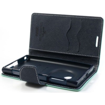 Nokia Lumia 1020 Mercury mėtinis atverčiamas dėklas - piniginė / Priedai.lt