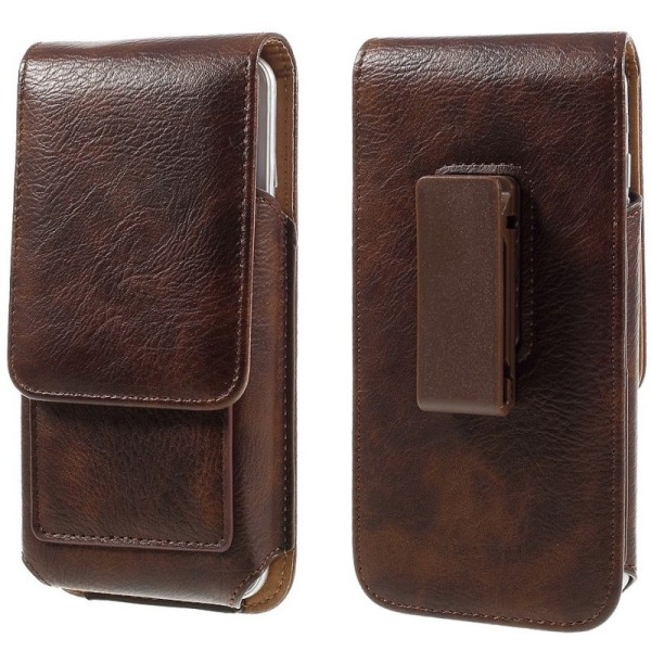 Universalus dėklas prie diržo, vertikalus - rudas (XL+ dydis)