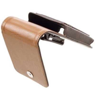 Apple iPhone 6 Plus Universalus dėklas prie diržo, vertikalus, rudas (XL+ dydis) / Priedai.lt