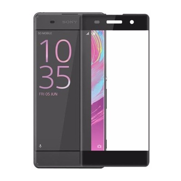 „Calans“ Tempered Glass apsauginis ekrano stiklas 0.26 mm - juodas (Xperia XA)