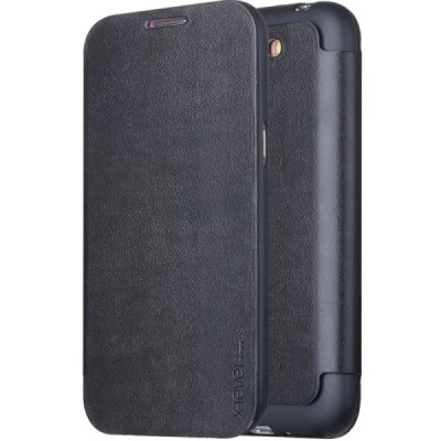 Samsung Galaxy Note 2 (N7100) X-Level“ Slim Fit ādas atvēramais melns maciņš / Vacins.lv