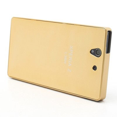 Sony Xperia Z zelts aluminija apvalks / vacins.lv