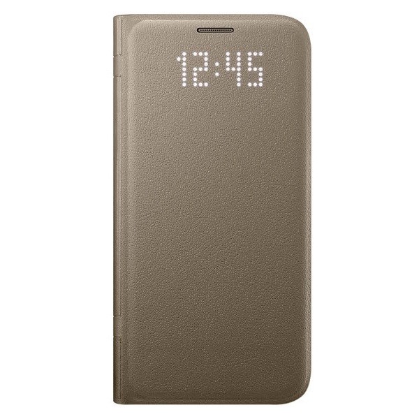 „Samsung“ Led View Cover atvērams maciņš - zelta (Galaxy S7)