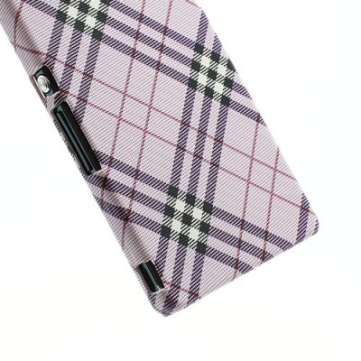 „Burberry“ stiliaus Sony Xperia Z rožinis dėklas / Priedai.lt