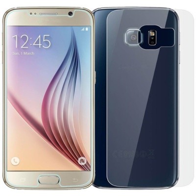 Samsung Galaxy S6 (G920) apsauginė skaidri ekrano plėvelė ir nugarėlės plėvelė / Priedai.lt
