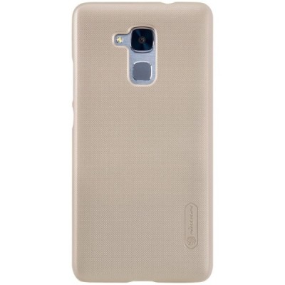 Huawei Honor 5c (Honor 7 Lite) Nillkin Frosted Shield auksinis plastikinis dėklas + apsauginė ekrano plėvelė / Priedai.lt