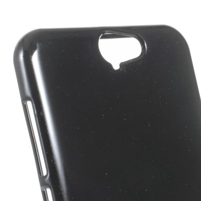 HTC One A9 Mercury melns cieta silikona (TPU) apvalks / vacins.lv