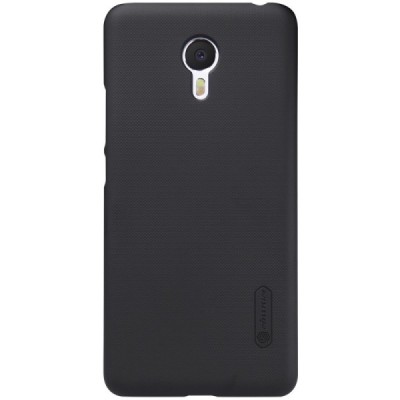 Meizu m3 note Nillkin Frosted Shield melns plastmasas apvalks + ekrāna aizsargplēve / Vacins.lv