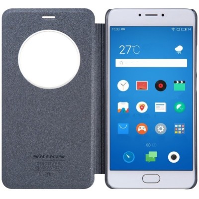 Meizu m3 note „Nillkin“ Sparkle atvēramais pelēks maciņš / Vacins.lv