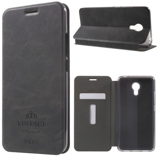 „Mofi“ Vintage atverčiamas dėklas - juodas (m3 note)