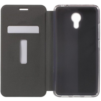 „Mofi“ Vintage serijos Meizu m3 note juodas odinis atverčiamas dėklas / Priedai.lt