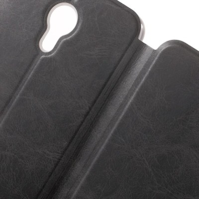 „Mofi“ Vintage serijos Meizu m3 note juodas odinis atverčiamas dėklas / Priedai.lt