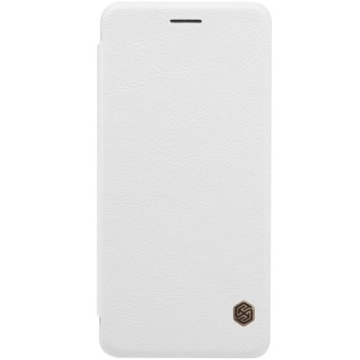 Greznais „Nillkin“ Qin sērijas ādas atvērams balts Samsung Galaxy Note 7 (N930) maciņš / Vacins.lv