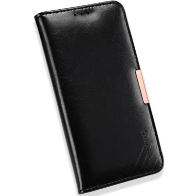 Samsung Galaxy Note 7 (N930) „Kalaideng“ Royale ādas atvēramais melns maciņš / Vacins.lv