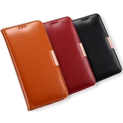 „Kalaideng“ Royale atverčiamas raudonas odinis Samsung Galaxy Note 7 (N930) dėklas / Priedai.lt