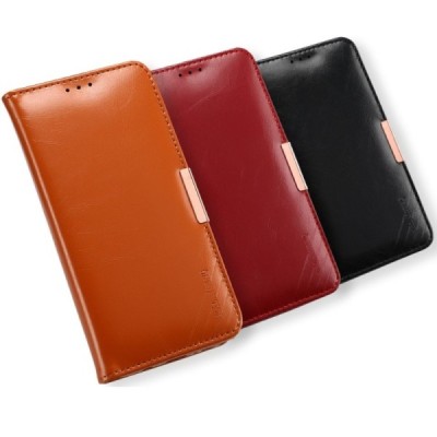 „Kalaideng“ Royale atverčiamas rudas odinis Samsung Galaxy Note 7 (N930) dėklas / Priedai.lt