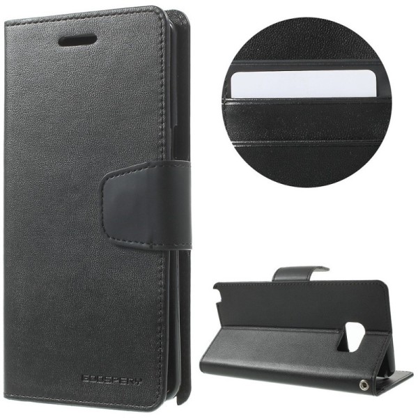 „Mercury“ Sonata atverčiamas dėklas - juodas (Galaxy Note 7)