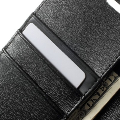 Mercury Sonata atverčiamas Samsung Galaxy Note 7 (N930) juodas odinis dėklas - piniginė / Priedai.lt