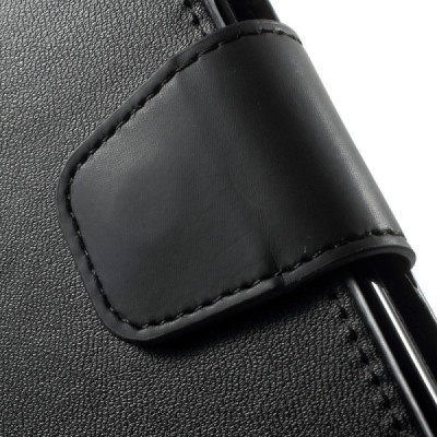 Mercury Sonata atverčiamas Samsung Galaxy Note 7 (N930) juodas odinis dėklas - piniginė / Priedai.lt