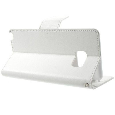 Mercury Sonata atverčiamas Samsung Galaxy Note 7 (N930) baltas odinis dėklas - piniginė / Priedai.lt