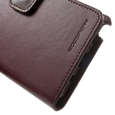 Samsung Galaxy Note 7 (N930) Mercury Sonata atvērams bordo ādas futrālis - maciņš / Vacins.lv