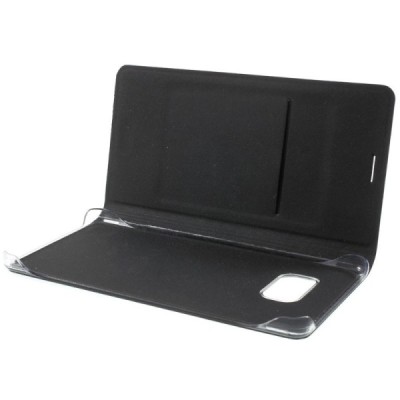 Samsung Galaxy Note 7 (N930) melns atvēramais Smart Wallet ādas maciņš - maks / Vacins.lv