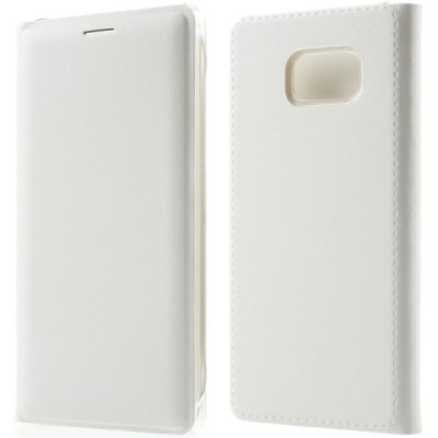 Samsung Galaxy Note 7 (N930) balts atvēramais Smart Wallet ādas maciņš - maks / Vacins.lv