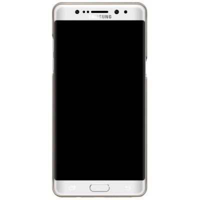 Samsung Galaxy Note 7 (N930) Nillkin Frosted Shield zelta plastmasas futrālis + ekrāna aizsargplēve / Vacins.lv