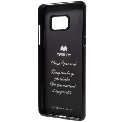 Samsung Galaxy Note 7 (N930) Mercury melns cieta silikona (TPU) apvalks / vacins.lv