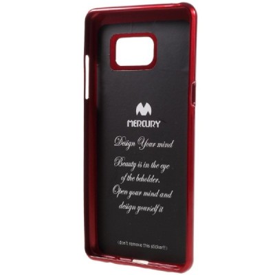 Samsung Galaxy Note 7 (N930) Mercury sarkans cieta silikona (TPU) apvalks / vacins.lv