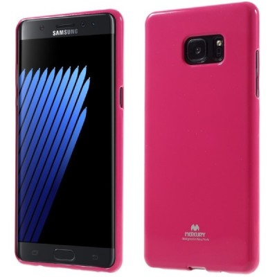 Samsung Galaxy Note 7 (N930) Mercury tamsiai rožinis kieto silikono tpu dėklas - nugarėlė / Priedai.lt