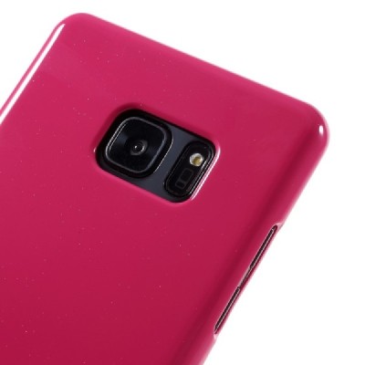 Samsung Galaxy Note 7 (N930) Mercury tamsiai rožinis kieto silikono tpu dėklas - nugarėlė / Priedai.lt