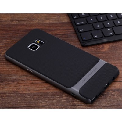 „Rock“ Royce sustiprintos apsaugos Samsung Galaxy Note 7 (N930) juodas mėlynos spalvos apvadais kieto silikono (TPU) ir plastiko