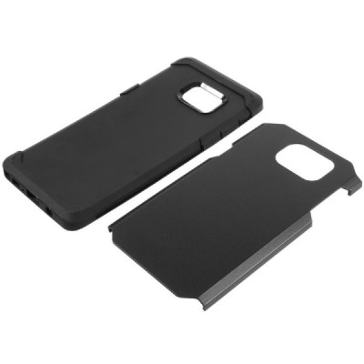Sustiprintos apsaugos Samsung Galaxy Note 7 (N930) juodas kieto silikono (TPU) ir plastiko dėklas / Priedai.lt