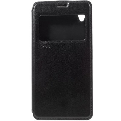 Roar Noble atverčiamas Sony Xperia X (F5121, F5122) juodas odinis dėklas / Priedai.lt