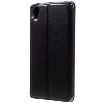 Roar Noble atverčiamas Sony Xperia X (F5121, F5122) juodas odinis dėklas / Priedai.lt