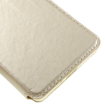 Roar Noble atverčiamas Sony Xperia X (F5121, F5122) auksinis odinis dėklas / Priedai.lt