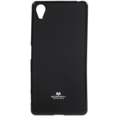 Sony Xperia X (F5121, F5122) Mercury melns cieta silikona (TPU) apvalks / vacins.lv