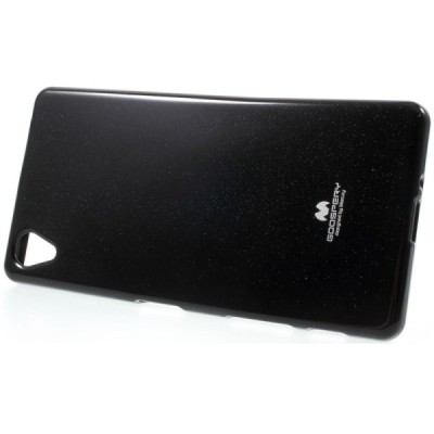 Sony Xperia X (F5121, F5122) Mercury juodas kieto silikono tpu dėklas - nugarėlė / Priedai.lt