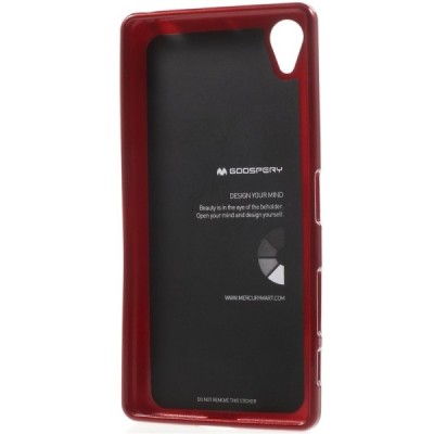 Sony Xperia X (F5121, F5122) Mercury raudonas kieto silikono tpu dėklas - nugarėlė / Priedai.lt