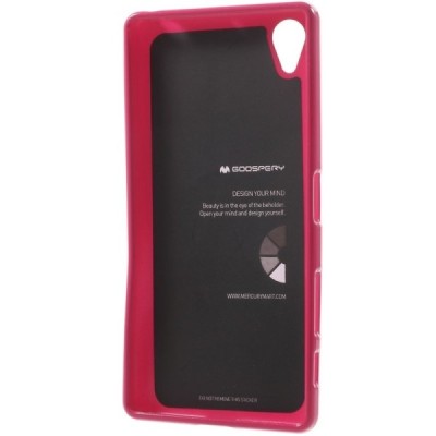 Sony Xperia X (F5121, F5122) Mercury tumši rozs cieta silikona (TPU) apvalks / vacins.lv