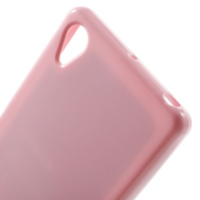 Sony Xperia X (F5121, F5122) Mercury gaiši rozs cieta silikona (TPU) apvalks / vacins.lv