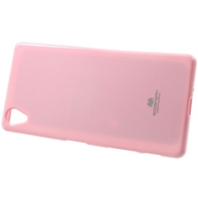 Sony Xperia X (F5121, F5122) Mercury gaiši rozs cieta silikona (TPU) apvalks / vacins.lv