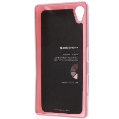 Sony Xperia X (F5121, F5122) Mercury gaiši rozs cieta silikona (TPU) apvalks / vacins.lv