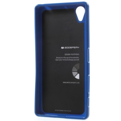 Sony Xperia X (F5121, F5122) Mercury tumši zils cieta silikona (TPU) apvalks / vacins.lv