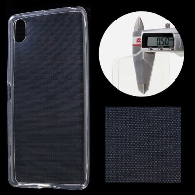 Sony Xperia X (F5121, F5122) dzidrs (caurspīdīgs) cieta silikona TPU pasaulē planākais apvalks / Vacins.lv