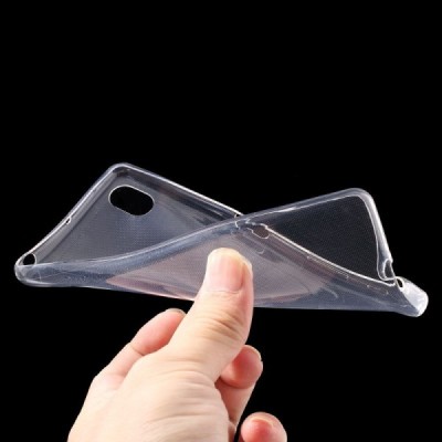 Sony Xperia X (F5121, F5122) dzidrs (caurspīdīgs) cieta silikona TPU pasaulē planākais apvalks / Vacins.lv