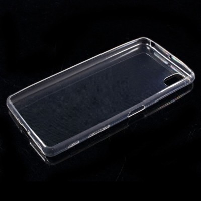 Sony Xperia X (F5121, F5122) dzidrs (caurspīdīgs) cieta silikona TPU pasaulē planākais apvalks / Vacins.lv