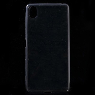 Sony Xperia X (F5121, F5122) dzidrs (caurspīdīgs) cieta silikona TPU pasaulē planākais pelēks apvalks / Vacins.lv