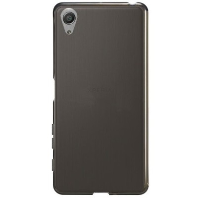 Sony Xperia X (F5121, F5122) dzidrs (caurspīdīgs) cieta silikona TPU pasaulē planākais pelēks apvalks / Vacins.lv